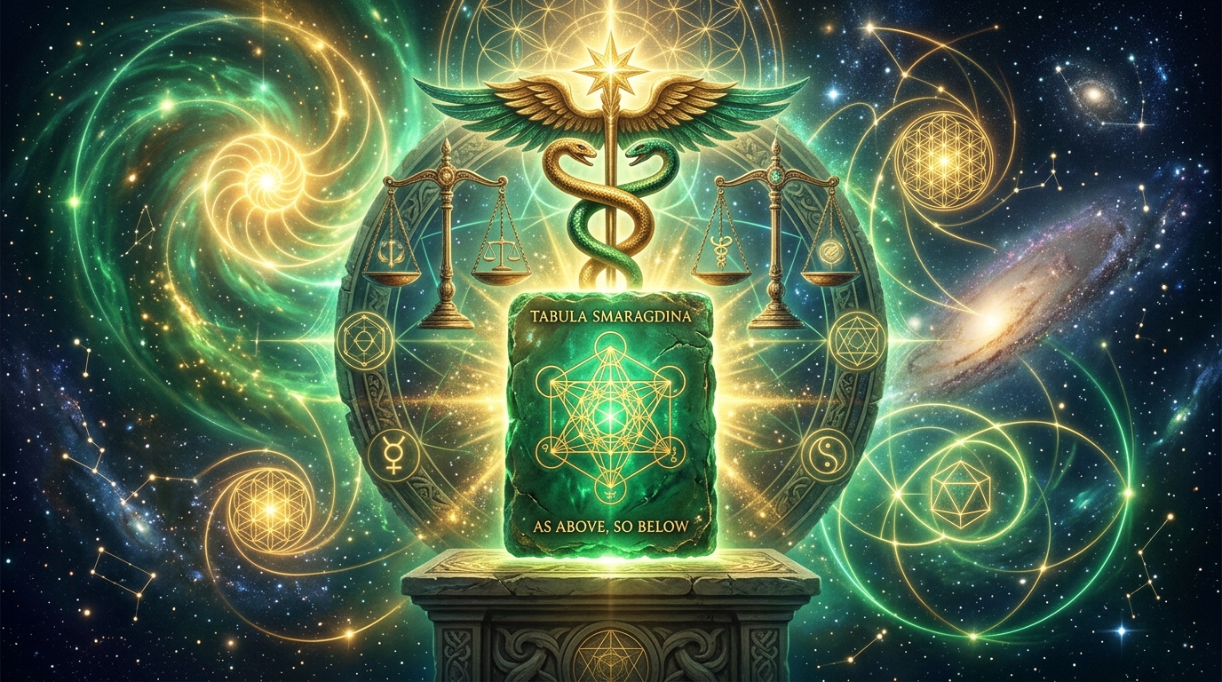 A Tábua de Esmeralda e as Leis Herméticas Universais